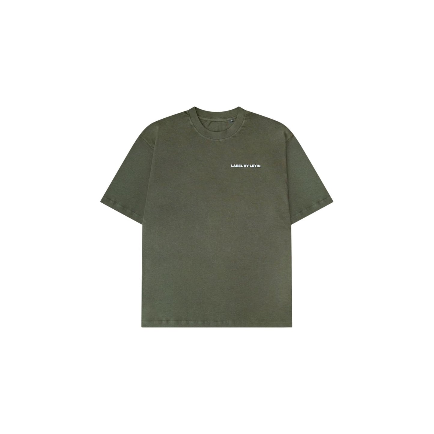 Oversized Unified Assembly Print T-Shirt - Army Green